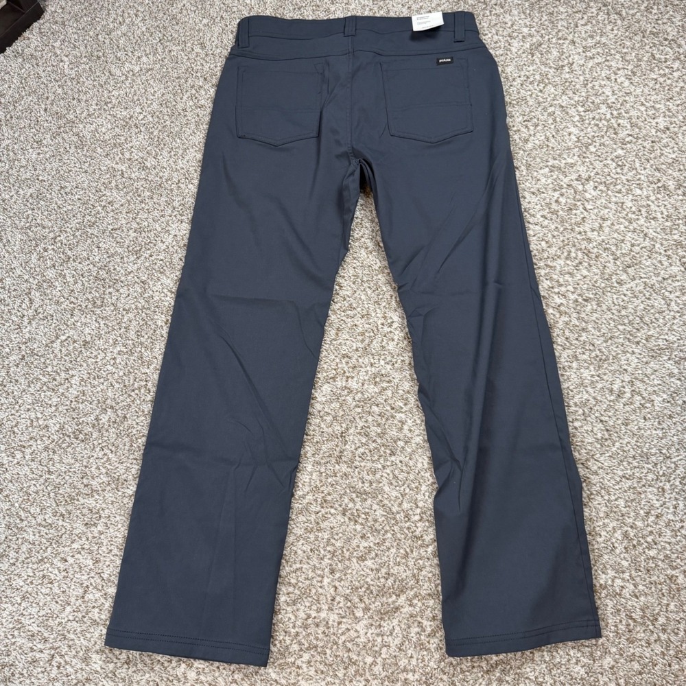 Prana Brion Pants Men 34x30 Charcoal Grey Standard Straight Zion Stretch Hiking - Picture 5 of 5
